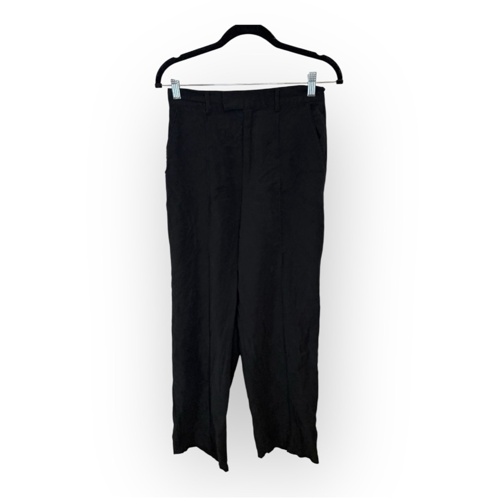 Cotton On Black Wide Leg Dress Pants Minimalist Capsule Wardrobe Trousers 4